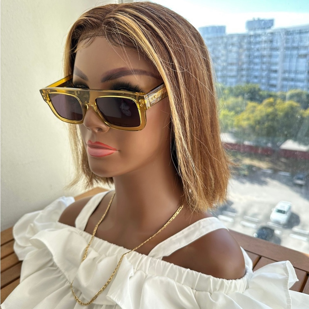 New - GUCCI EYEWEAR GG1085S SUNGLASSES
Yellow & Grey